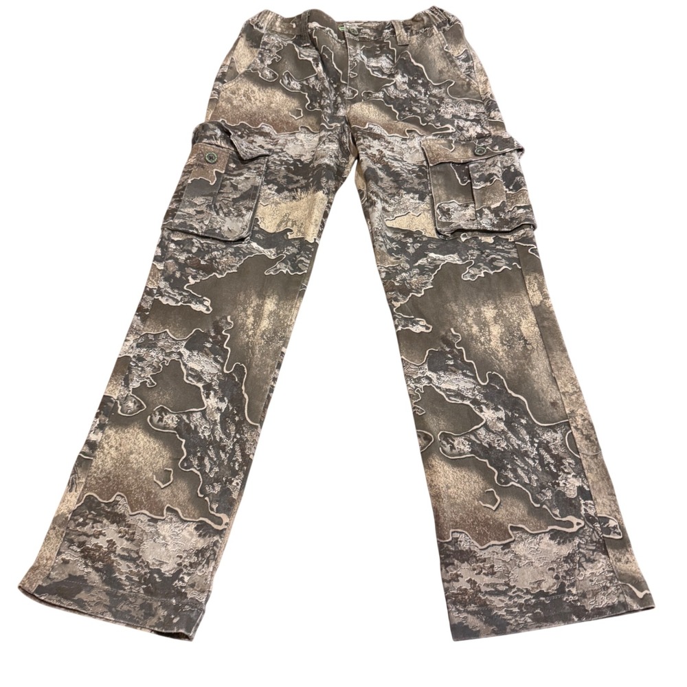 Realtree Excape Camo Cargo Pants Kids XL 14-16 Gorpcore Utility Hunting Trousers